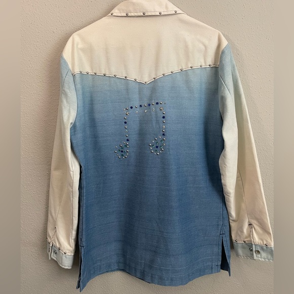 Super Unique Vintage Wrangler Music Note Jacket - Picture 4 of 5